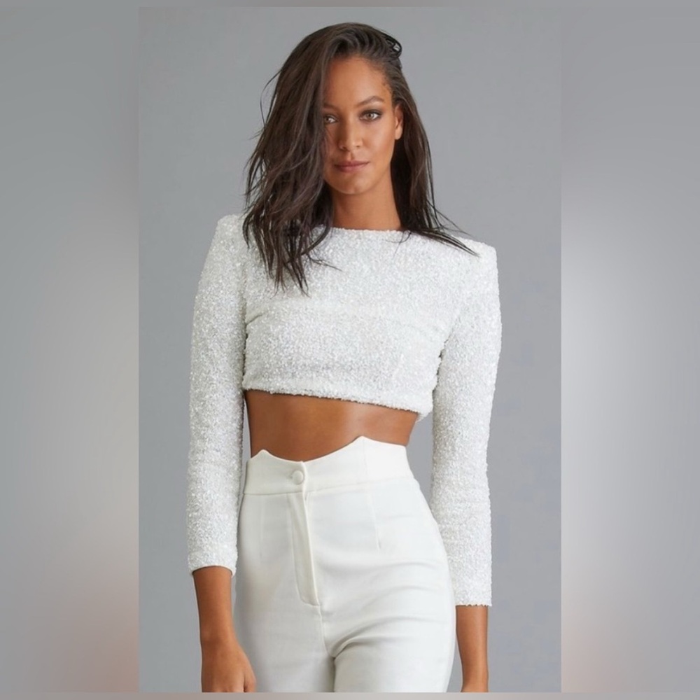 Retrofête Xi Sequin Top NWT - Picture 6 of 17